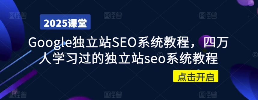 Google独立站SEO系统教程，四万人学习过的独立站seo系统教程-禾谷轻创网