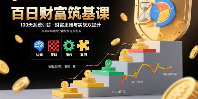 百日财富筑基课：认知+策略+实操+案例拆解  实现从创富到守富全周期能力-禾谷轻创网