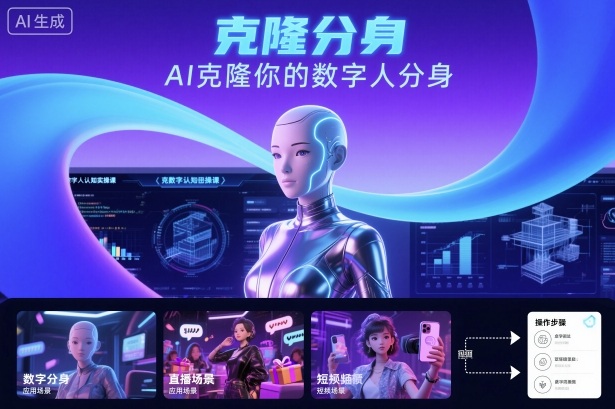 AI数字人认知实操课，克隆你的数字人分身-禾谷轻创网