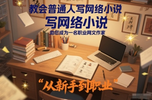 教会普通人写网络小说，助您成为一名职业网文作家-禾谷轻创网