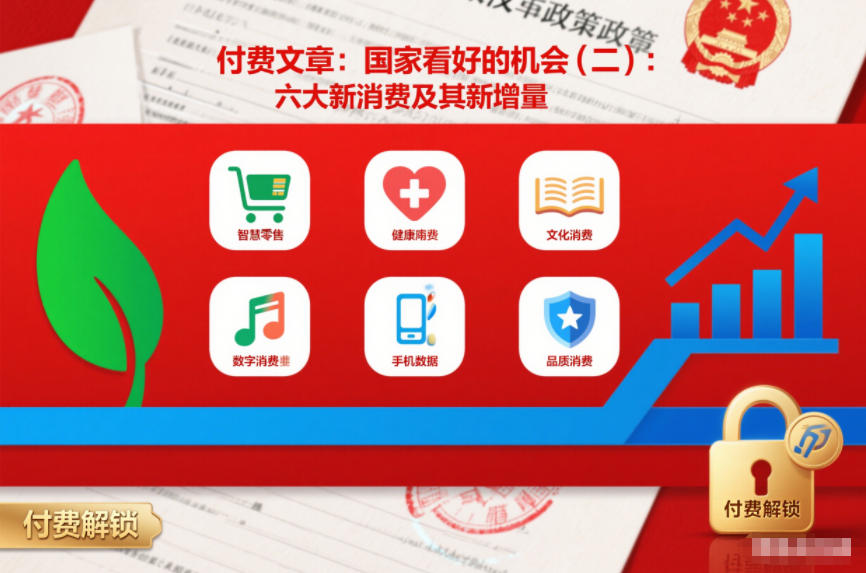 付费文章：国家看好的机会(二)：六大新消费及其新增量-禾谷轻创网