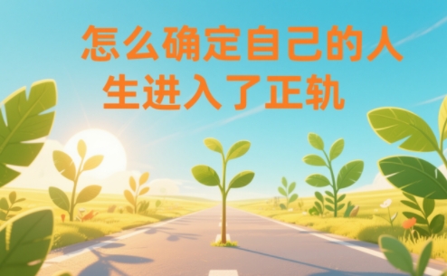 某公众号付费文章:怎么确定自己的人生进入了正轨?