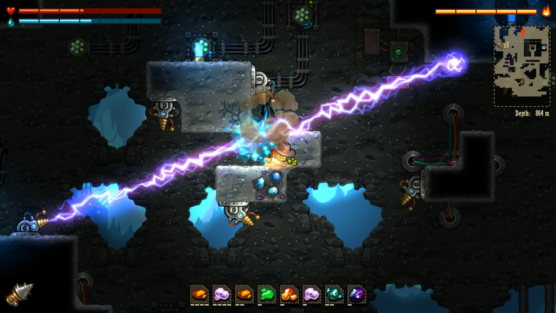 《蒸汽世界：挖掘 SteamWorld Dig》Switch英文版NSP下载 – 含1.12.0补丁-禾谷轻创网