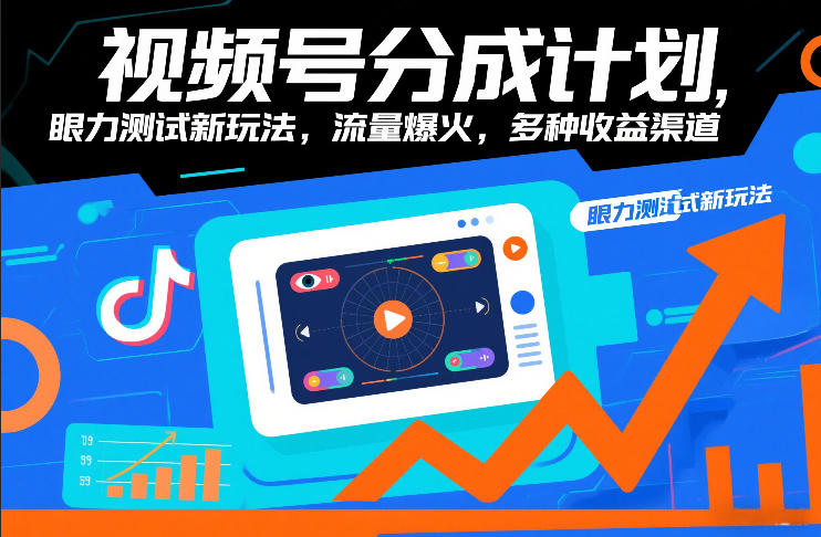 视频号分成计划，眼力测试新玩法，流量爆火，多种收益渠道-禾谷轻创网