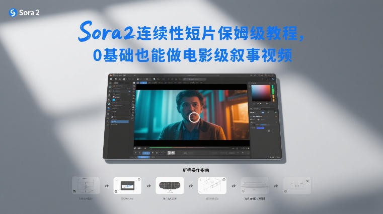 Sora2连续性短片保姆级教程，0基础也能做电影级叙事视频-禾谷轻创网