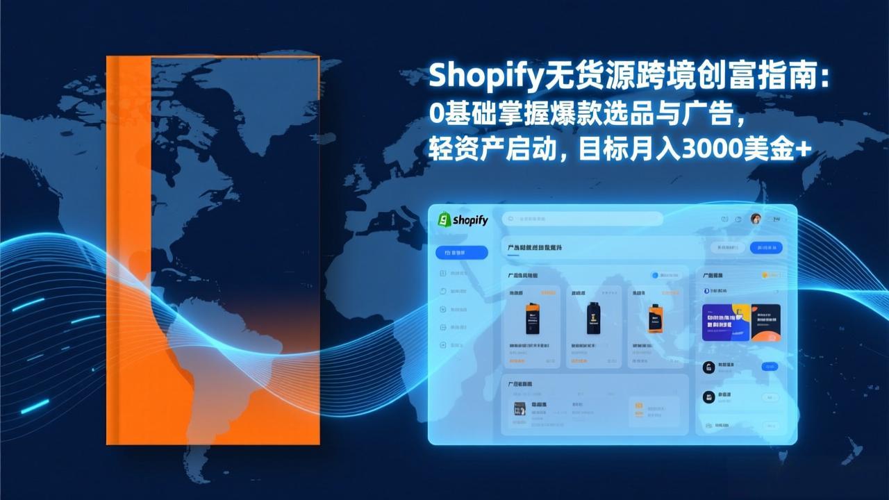 Shopify爆款打法实战：从选品到广告投放，复制爆款模型，驱动独立站月销售额破万刀-禾谷轻创网