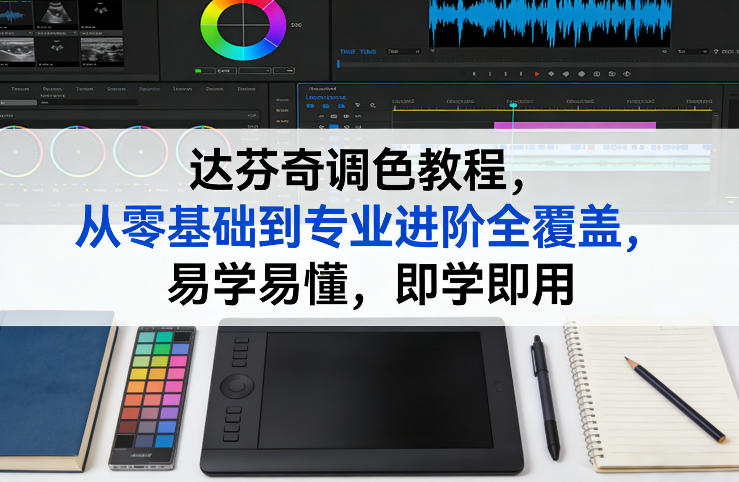 达芬奇调色教程，从零基础到专业进阶全覆盖，易学易懂，即学即用-禾谷轻创网