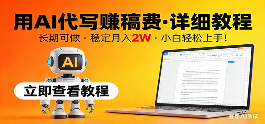 用AI代写赚稿费，详细教程，长期可做，稳定月入2W，小白轻松上手！-禾谷轻创网