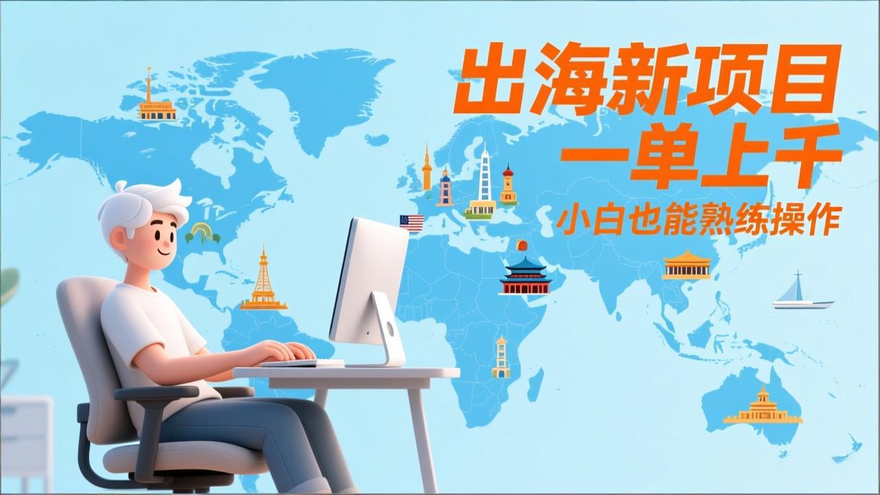 出海新项目，一单上千，小白也能熟练操作-禾谷轻创网
