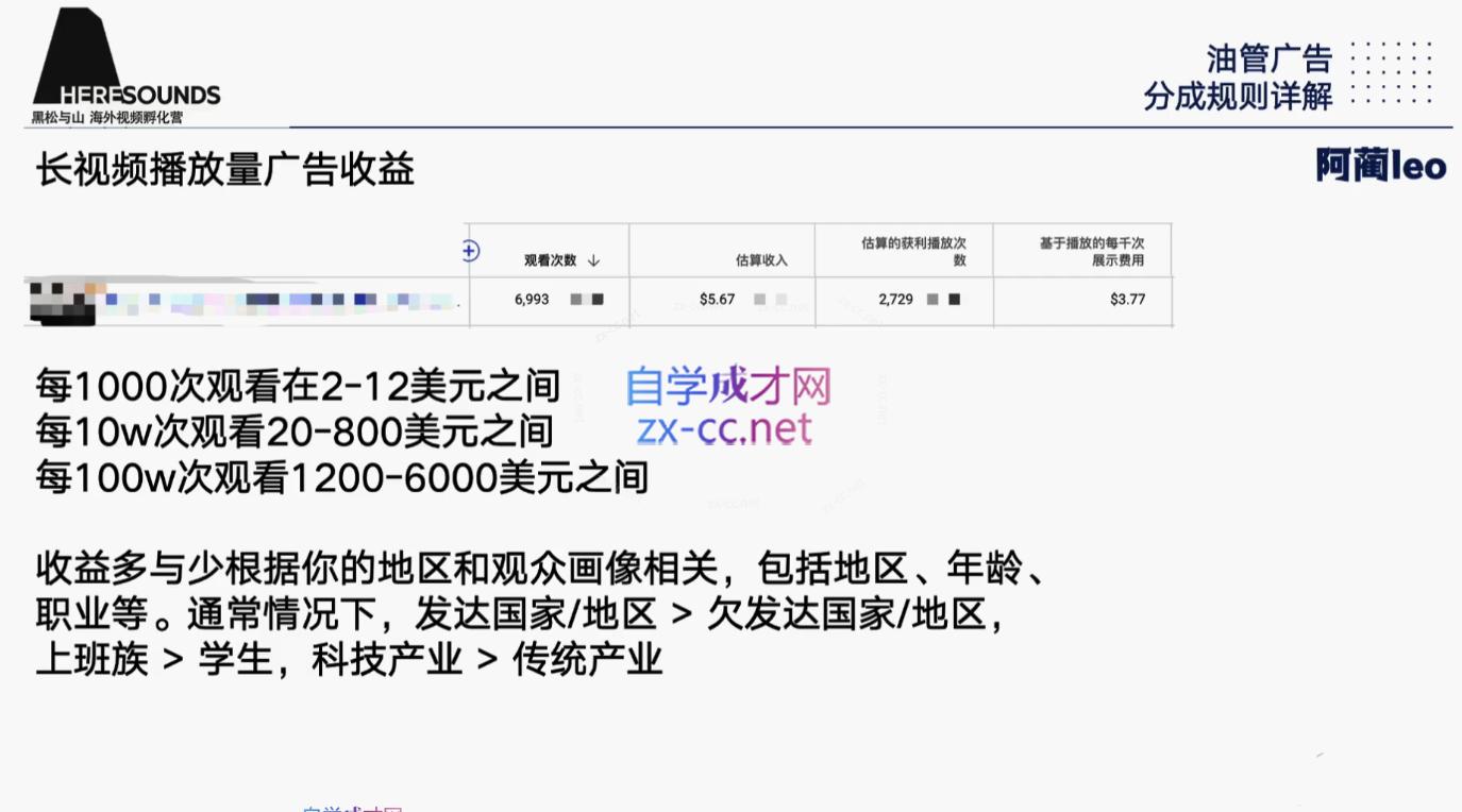 阿蔺Leo·跨境油管视频YouTube实训营(更新2025)-禾谷轻创网