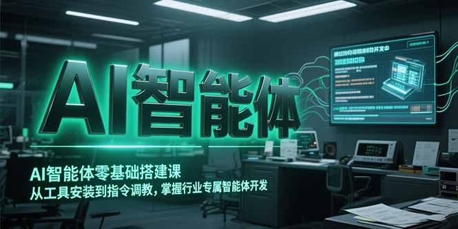 AI智能体零基础搭建课，从工具安装到指令调教，掌握行业专属智能体开发…-禾谷轻创网