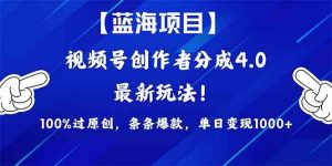 （9777期）2024蓝海项目视频号，最新方法， 100%过原创，条条爆款，单日变现1K+，…-禾谷轻创网