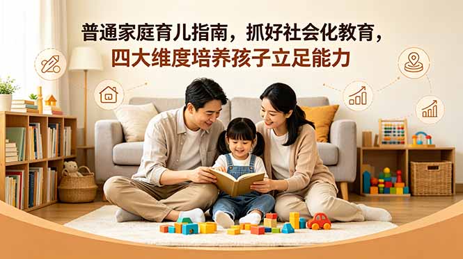 付费文章：普通家庭育儿指南，抓好社会化教育，四大维度培养孩子立足能力-禾谷轻创网