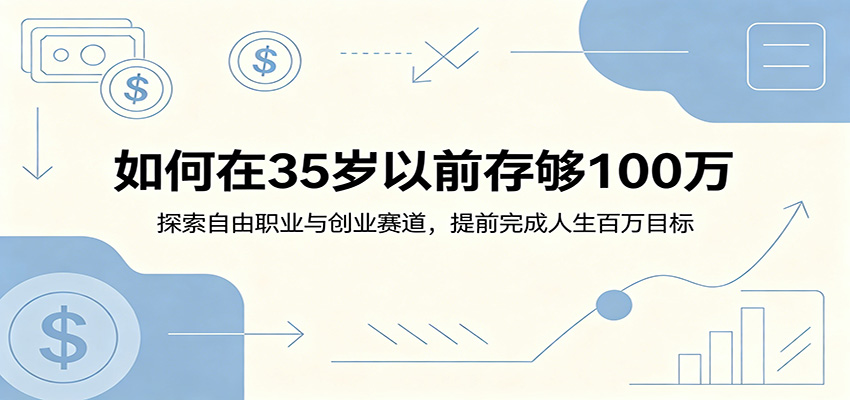如何在35岁以前存够100万：探索自由职业与创业赛道，提前完成人生百万目标-禾谷轻创网