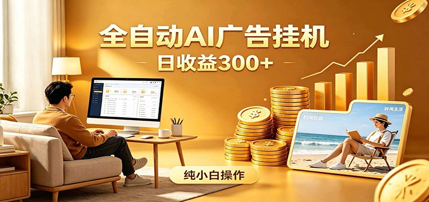 AI风口项目，全程解放双手，后台自动运行赚取收益，每天稳定收益300+-禾谷轻创网