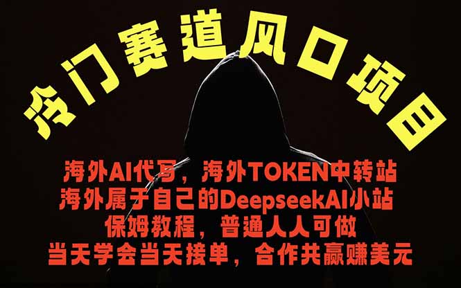冷门赛道风口项目 海外AI代写！0成本运作完全免费！当天注册当天接单，接单接到手抽筋，无脑…-禾谷轻创网
