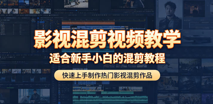 影视混剪视频教学，适合新手小白的混剪教程，快速上手制作热门影视混剪作品-禾谷轻创网