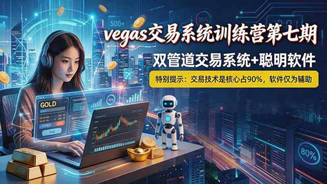 【海外美金AI搬砖】Vegas交易技术+聪明软件， 黄金期货日赚50-1000U， 长期稳定，小白轻松上手-禾谷轻创网