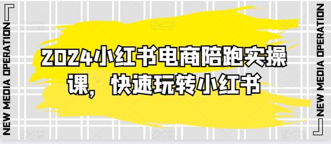 2024小红书电商陪跑实操课，快速玩转小红书，超过20节精细化课程-禾谷轻创网
