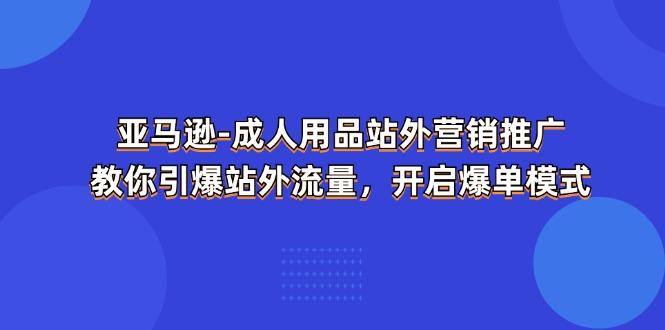 亚马逊-成人用品 站外营销推广  教你引爆站外流量，开启爆单模式-禾谷轻创网