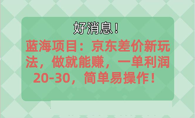 越早知道越能赚到钱的蓝海项目：京东大平台操作，一单利润20-30，简单...-禾谷轻创网