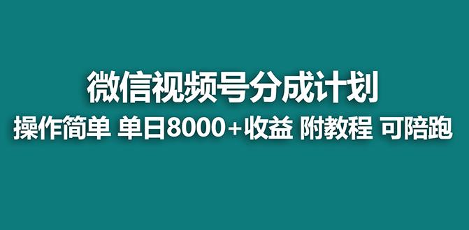 【蓝海项目】视频号分成计划最新玩法，单天收益8000+，附玩法教程，24年…-禾谷轻创网