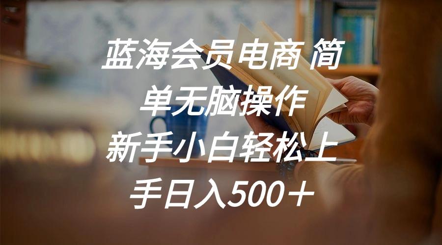 蓝海会员电商 简单无脑操作 新手小白轻松上手日入500＋-禾谷轻创网