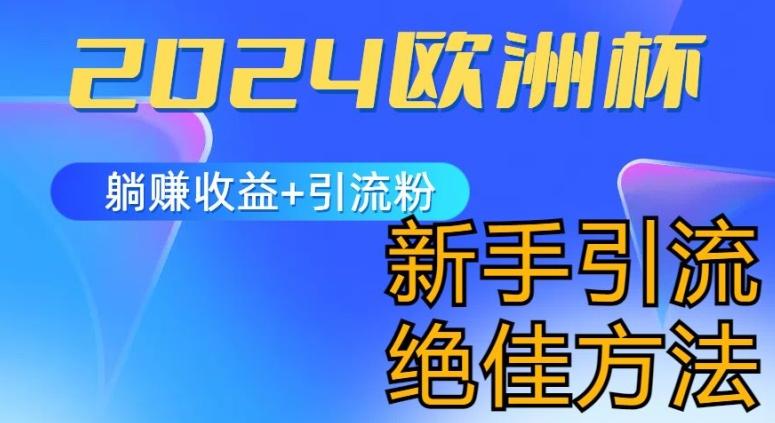 2024欧洲杯风口的玩法及实现收益躺赚+引流粉丝的方法，新手小白绝佳项目【揭秘】-禾谷轻创网