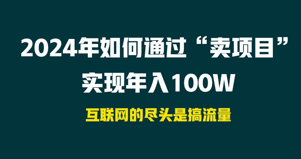 2024年如何通过“卖项目”实现年入100W-禾谷轻创网