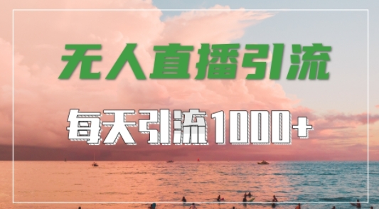 抖音快手视频号全平台通用，无人直播引流法，超暴力引流1000+高质量精准创业粉【揭秘】-禾谷轻创网
