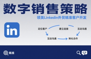 数字销售策略领英LinkedIn外贸精准客户开发-禾谷轻创网