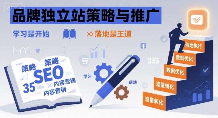 品牌独立站策略与推广，学习是开始，落地是王道-禾谷轻创网