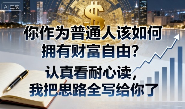 付费文章：你作为普通人该如何拥有财富自由？认真看耐心读，我把思路全写给你了-禾谷轻创网