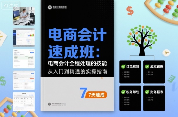 电商会计速成班，电商会计全程处理的技能-禾谷轻创网