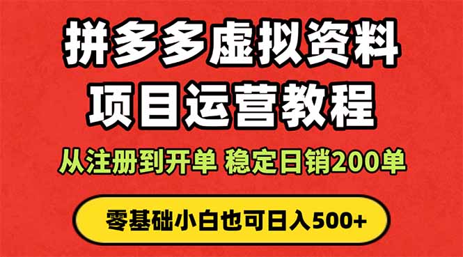 拼多多开店运营课程： 蓝海变现玩法，轻松实现睡后收入 零基础小白也可...-禾谷轻创网