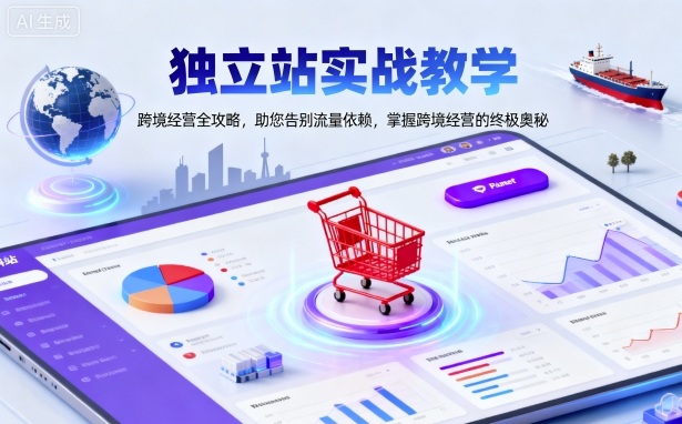 独立站实战教学，跨境经营全攻略，助您告别流量依赖，掌握跨境经营的终极奥-禾谷轻创网