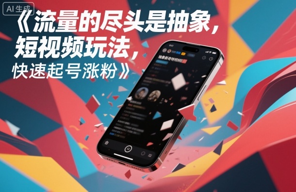 流量的尽头是抽象，抽象新奇特短视频玩法，快速起号涨粉-禾谷轻创网
