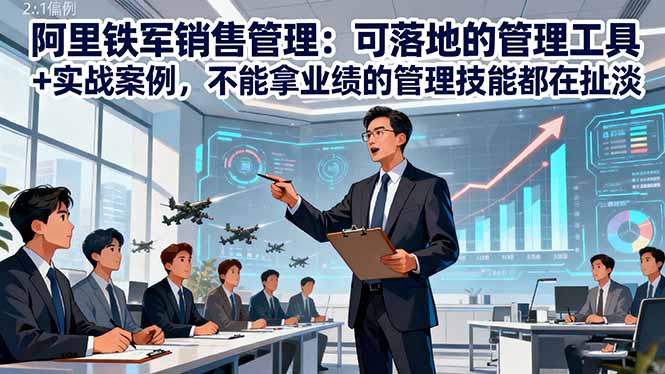 阿里铁军销售管理：可落地的管理工具+实战案例，不能拿业绩的管理都在扯淡-禾谷轻创网