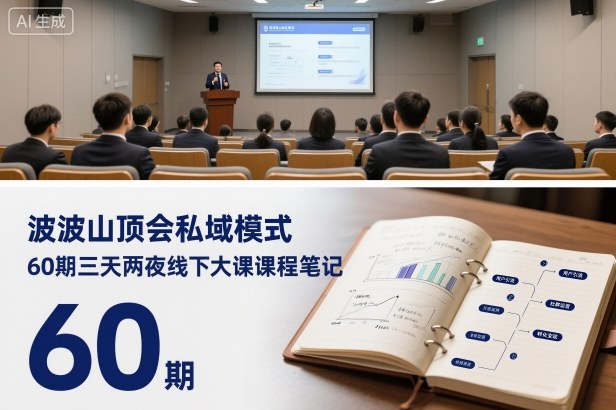 波波山顶会私域模式60期三天两夜线下大课课程笔记(文档)-禾谷轻创网