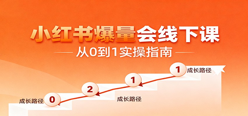 小红书爆量会线下课,聚焦小红书运营全流程,从0到1爆店实操方案-禾谷轻创网