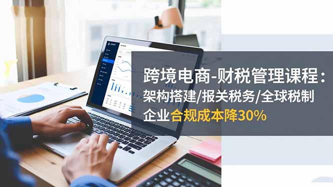 跨境电商-财税管理课程：架构搭建/报关税务/全球税制，企业合规成本降30%-禾谷轻创网