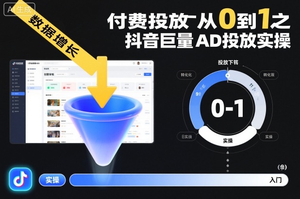 ​​‌‬‌‍⁤⁣​​⁤⁢​⁤​‍‬‬​⁤⁣‍‬⁤​⁡​⁣⁡‌‍​⁤⁣‍⁣​‌⁢⁢⁡‍⁣⁡​付费投放从0到1之抖音巨量AD投放实操-禾谷轻创网