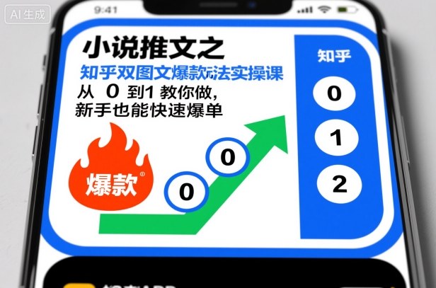 小说推文之知乎双图文爆款玩法实操课，从0到1教你做，新手也能快速爆单-禾谷轻创网