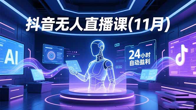 抖音无人直播课(11月-禾谷轻创网