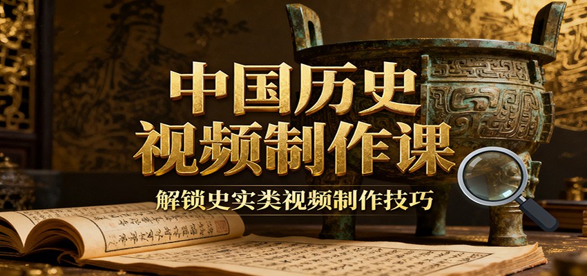 中国历史视频制作课：疆域地图集+参考文案+练习素材，解锁史实类视频制作技巧-禾谷轻创网
