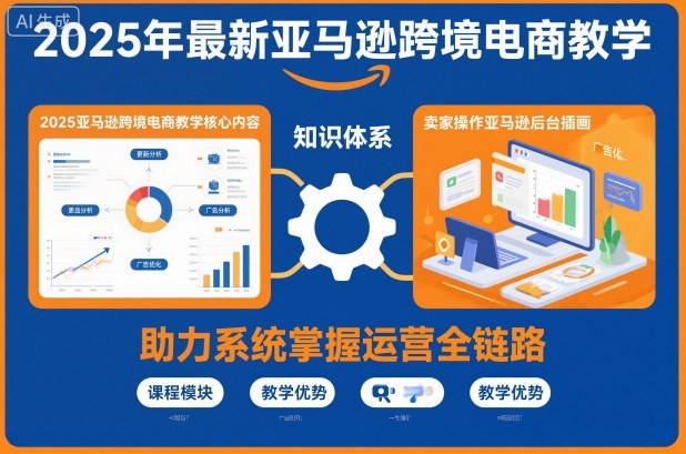 2025年最新亚马逊跨境电商教学，助力卖家系统掌握亚马逊运营全链路知识-禾谷轻创网