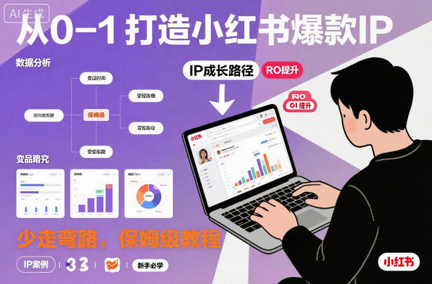 从0-1如何打造一个小红书爆款IP，少走弯路，保姆级教程-禾谷轻创网