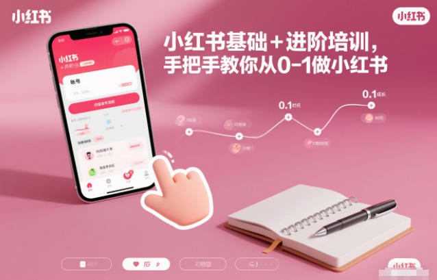小红书基础+进阶培训，手把手教你从0-1做小红书-禾谷轻创网