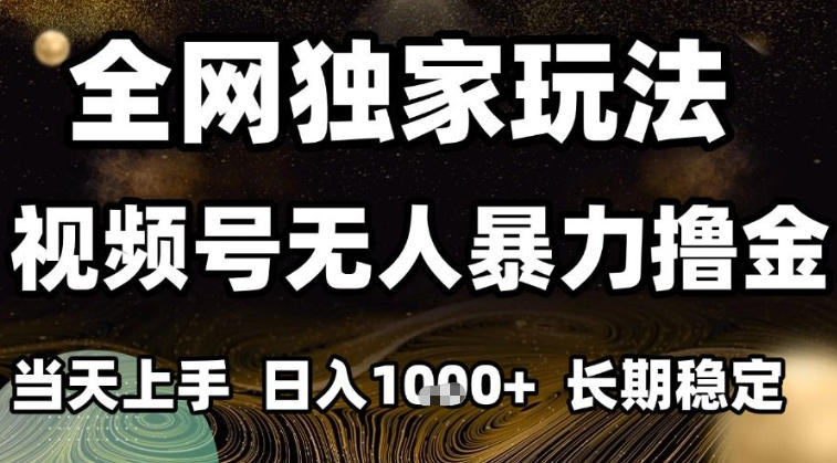 年底最新独家视频号无人直播撸礼物，小白也能轻松日入1k+，长期稳定，可批量复制【揭秘】-禾谷轻创网