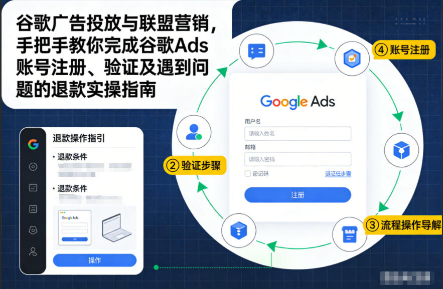 谷歌广告投放与联盟营销，手把手教你完成谷歌Ads账号注册、验证及遇到问题的退款实操指南-禾谷轻创网